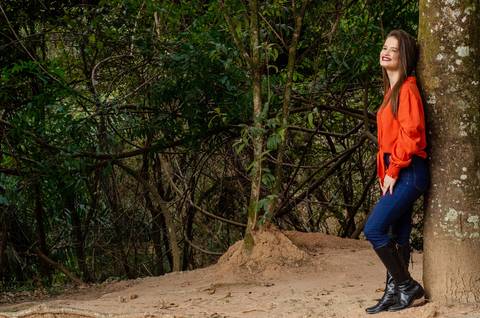 ensaio externo feminino luz natural natureza'