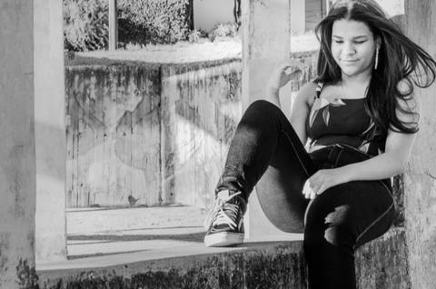 Ensaio 15 anos Pampulha preto e branco'