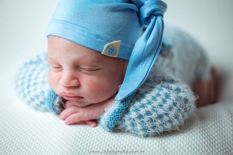 Newborn de azul'