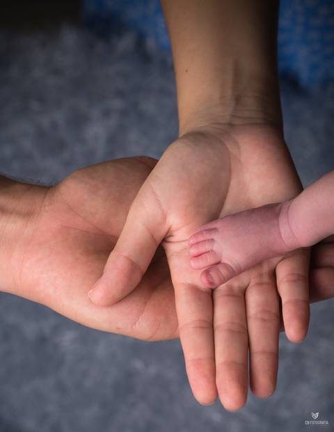 Newborn, pé de recem nascio'