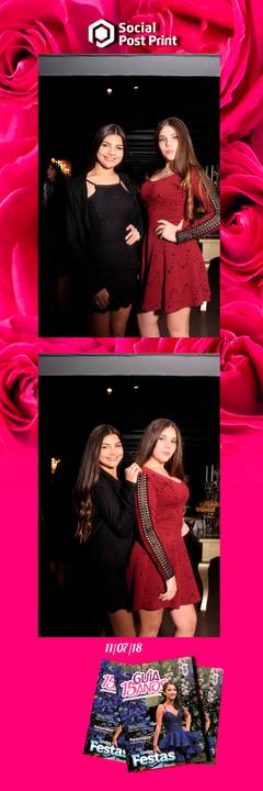 Espelho Mágico Interativo Sticker no lançamento da Revista Guia 15 anos na Fields em Florianópolis.'