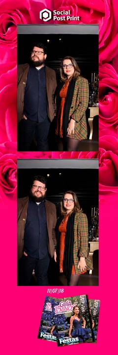 Espelho Mágico Interativo Sticker no lançamento da Revista Guia 15 anos na Fields em Florianópolis.'