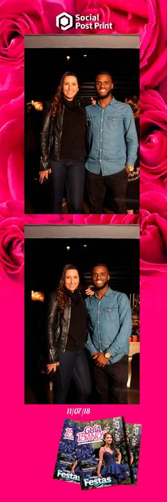 Espelho Mágico Interativo Sticker no lançamento da Revista Guia 15 anos na Fields em Florianópolis.'