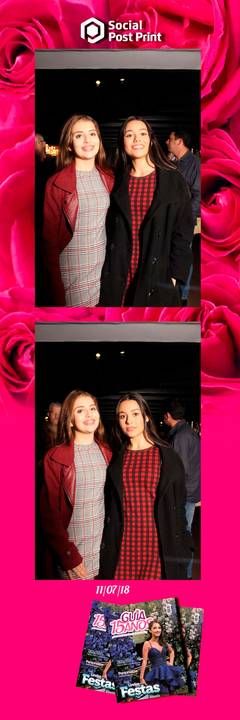 Espelho Mágico Interativo Sticker no lançamento da Revista Guia 15 anos na Fields em Florianópolis.'