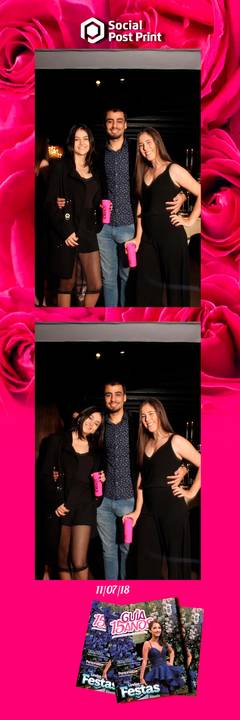 Espelho Mágico Interativo Sticker no lançamento da Revista Guia 15 anos na Fields em Florianópolis.'