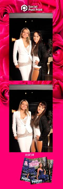 Espelho Mágico Interativo Sticker no lançamento da Revista Guia 15 anos na Fields em Florianópolis.'