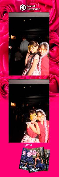 Espelho Mágico Interativo Sticker no lançamento da Revista Guia 15 anos na Fields em Florianópolis.'