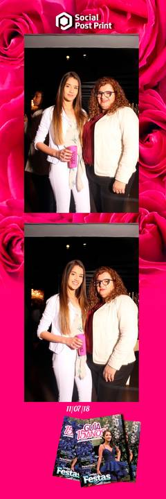 Espelho Mágico Interativo Sticker no lançamento da Revista Guia 15 anos na Fields em Florianópolis.'