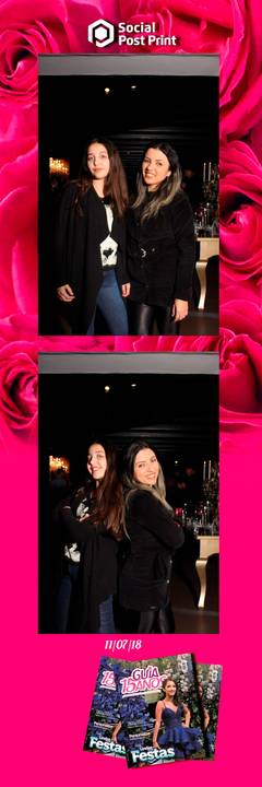 Espelho Mágico Interativo Sticker no lançamento da Revista Guia 15 anos na Fields em Florianópolis.'