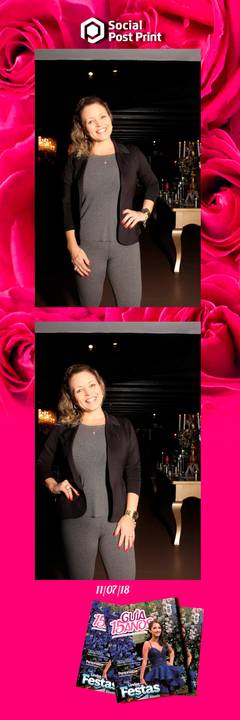 Espelho Mágico Interativo Sticker no lançamento da Revista Guia 15 anos na Fields em Florianópolis.'