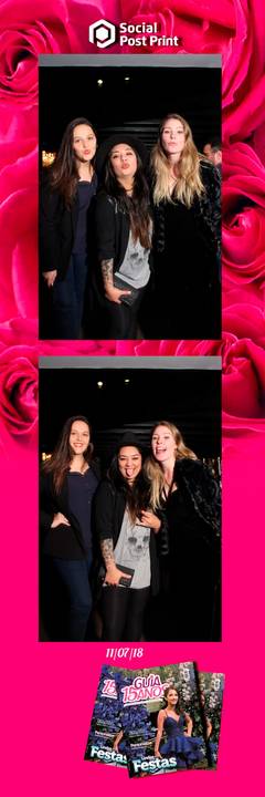 Espelho Mágico Interativo Sticker no lançamento da Revista Guia 15 anos na Fields em Florianópolis.'