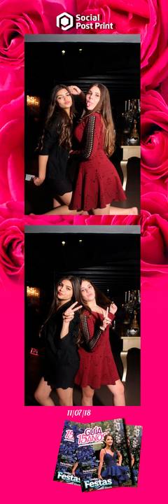 Espelho Mágico Interativo Sticker no lançamento da Revista Guia 15 anos na Fields em Florianópolis.'