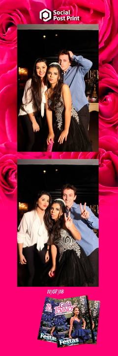 Espelho Mágico Interativo Sticker no lançamento da Revista Guia 15 anos na Fields em Florianópolis.'