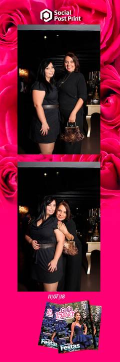 Espelho Mágico Interativo Sticker no lançamento da Revista Guia 15 anos na Fields em Florianópolis.'