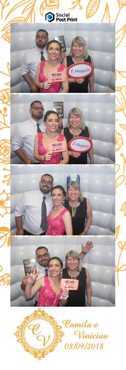Convidados na Cabine de Fotos em Florianópolis'