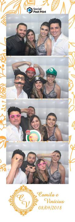Convidados na Cabine de Fotos em Florianópolis'
