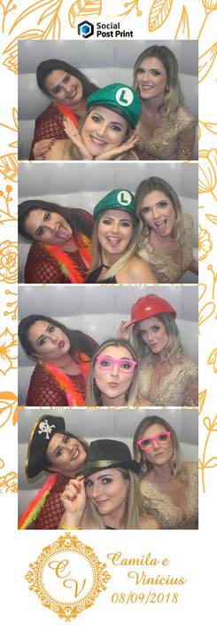 Convidados na Cabine de Fotos em Florianópolis'