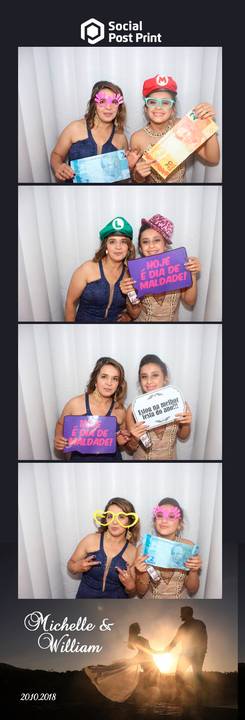 Cabine de Fotos Lages Casamento Michelle e William'