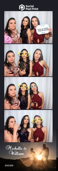 Cabine de Fotos Lages Casamento Michelle e William'