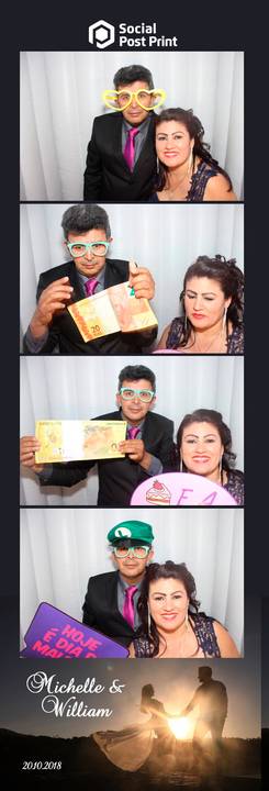 Cabine de Fotos Lages Casamento Michelle e William'
