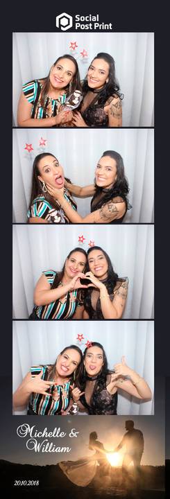 Cabine de Fotos Lages Casamento Michelle e William'