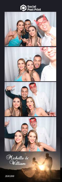 Cabine de Fotos Lages Casamento Michelle e William'