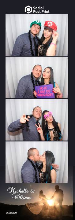 Cabine de Fotos Lages Casamento Michelle e William'