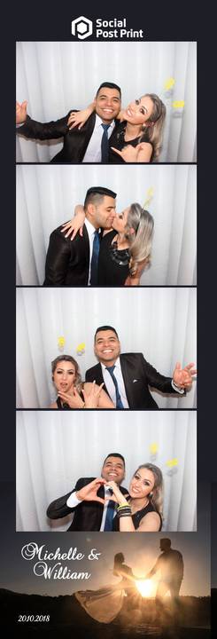 Cabine de Fotos Lages Casamento Michelle e William'