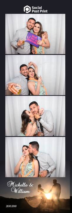 Cabine de Fotos Lages Casamento Michelle e William'
