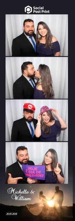 Cabine de Fotos Lages Casamento Michelle e William'