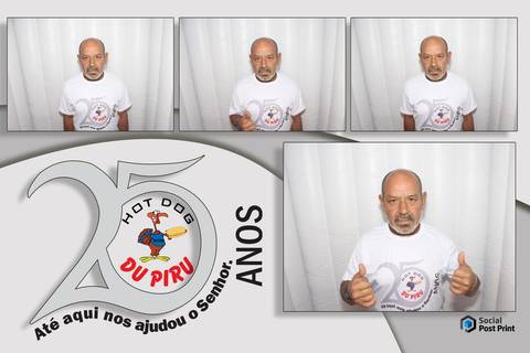 Cabine de Fotos Florianópolis 25 Anos Hot Dog Du Piru'