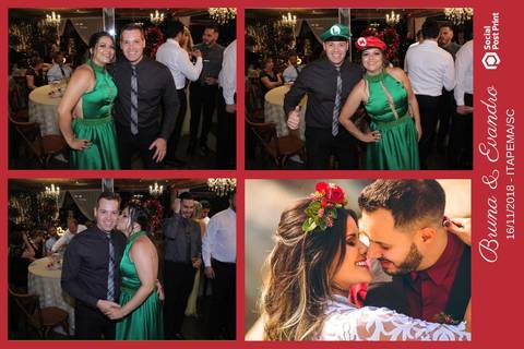 Totem Fotográfico em casamento realizado em Itapema (SC).'