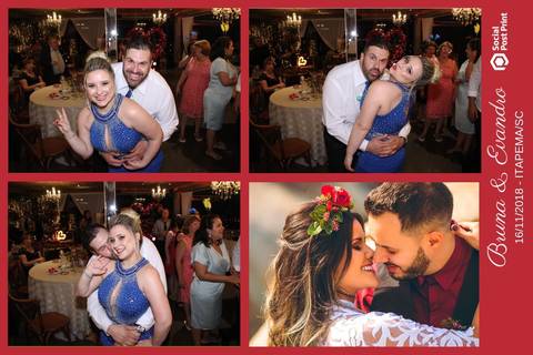 Totem Fotográfico em casamento realizado em Itapema (SC).'