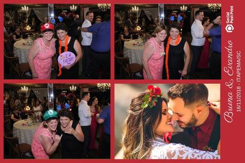 Totem Fotográfico em casamento realizado em Itapema (SC).'