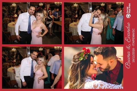 Totem Fotográfico em casamento realizado em Itapema (SC).'