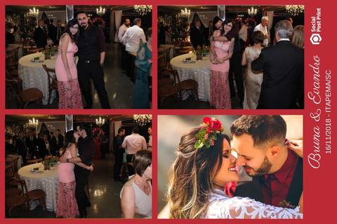 Totem Fotográfico em casamento realizado em Itapema (SC).'