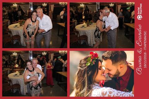 Totem Fotográfico em casamento realizado em Itapema (SC).'