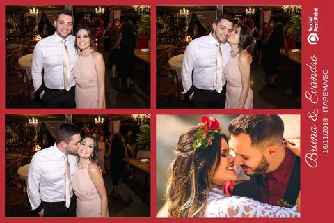 Totem Fotográfico em casamento realizado em Itapema (SC).'