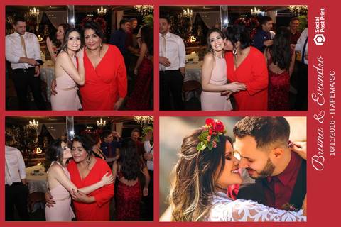 Totem Fotográfico em casamento realizado em Itapema (SC).'