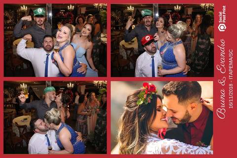 Totem Fotográfico em casamento realizado em Itapema (SC).'