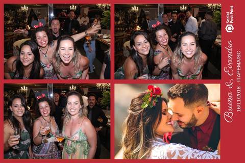 Totem Fotográfico em casamento realizado em Itapema (SC).'