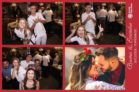 Totem Fotográfico em casamento realizado em Itapema (SC).'