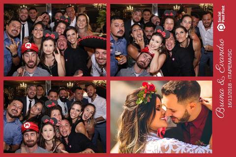 Totem Fotográfico em casamento realizado em Itapema (SC).'