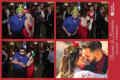 Totem Fotográfico em casamento realizado em Itapema (SC).'