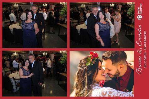 Totem Fotográfico em casamento realizado em Itapema (SC).'