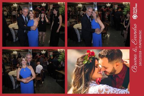 Totem Fotográfico em casamento realizado em Itapema (SC).'