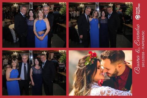 Totem Fotográfico em casamento realizado em Itapema (SC).'