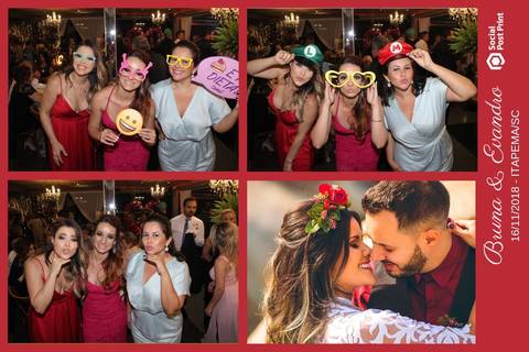 Totem Fotográfico em casamento realizado em Itapema (SC).'