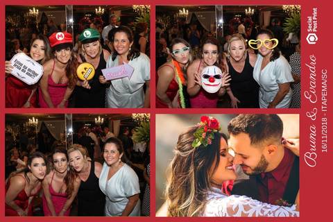 Totem Fotográfico em casamento realizado em Itapema (SC).'