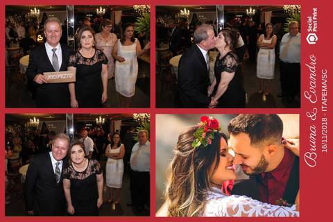 Totem Fotográfico em casamento realizado em Itapema (SC).'